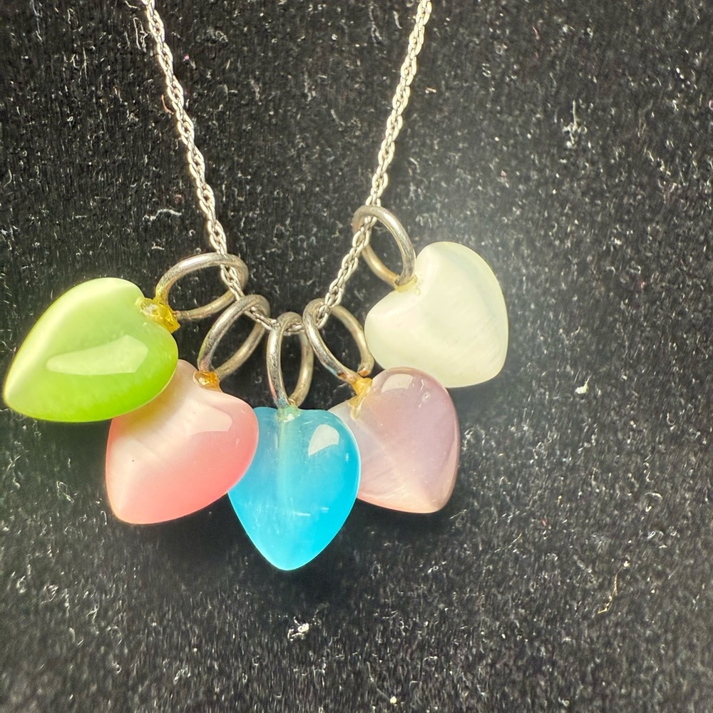 Multicolor Pendant Necklace Glass Pendants- Which color do you like?